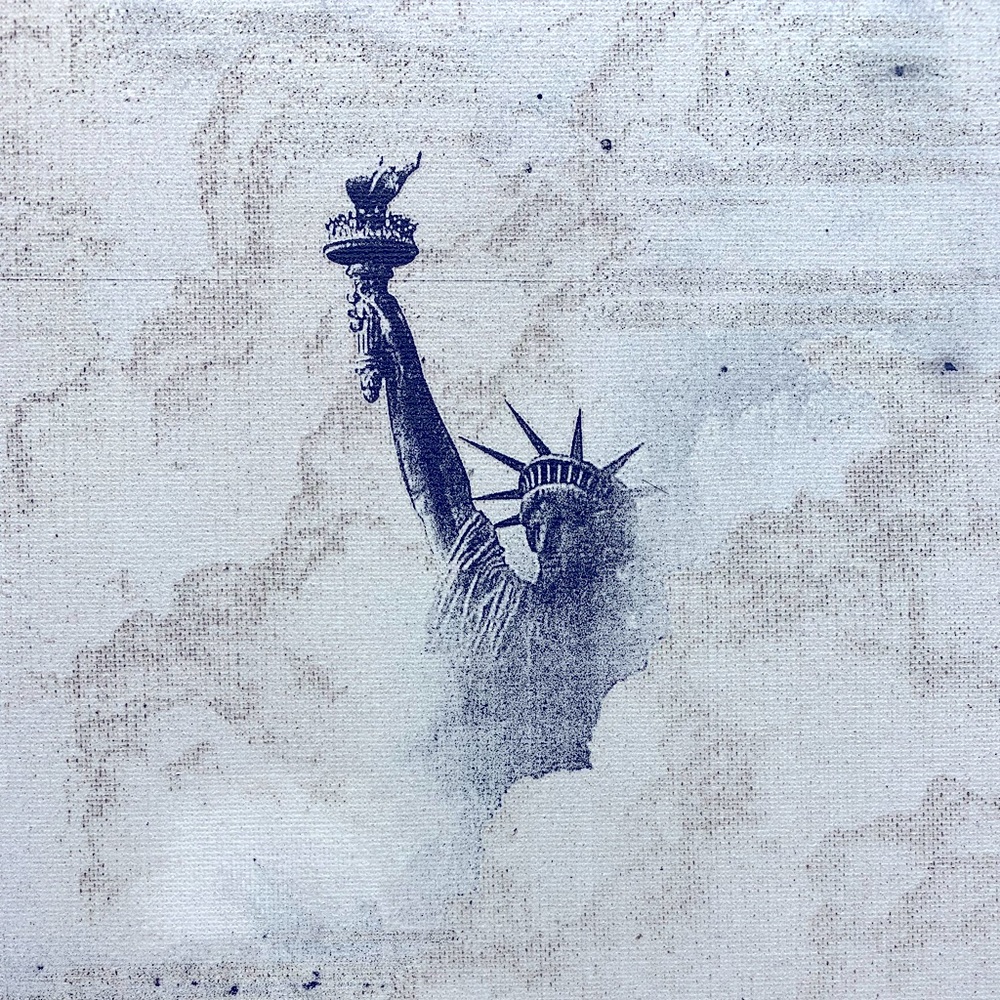 8 x 10 canvas, laser engraved